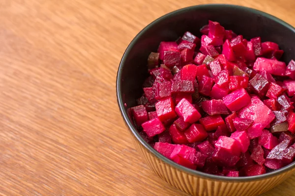 Vinaigrette in bruin kom — Stockfoto