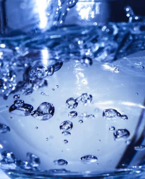 Bulles Avec Oxygène Dans Eau — Photo