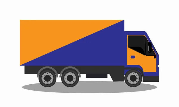 Truck Trailer Vector Template — Stock Vector