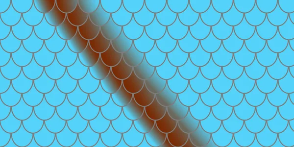 Узор Голубыми Кругами Вектор Кожи Рыбы Кожа Рыбы — стоковый вектор