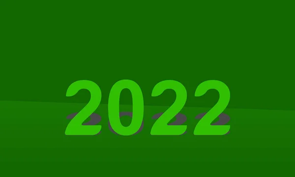 2022 Yeni Yıl Dilek vektör şablonu