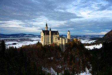 Castle Neuschwanstein kışın