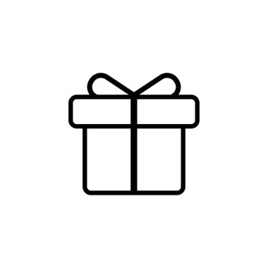 Fiyonklu hediye kutusu. Vektör illüstratörü
