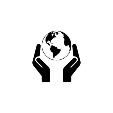 Dünya işaretini koruyan eller