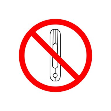 İçki yasağı işareti. Yasak saç düzleştirici işareti