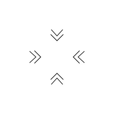 Yukarı ok ileri geri işareti.