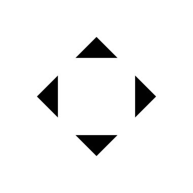 Siyah ok sağ yukarı ve aşağı işareti