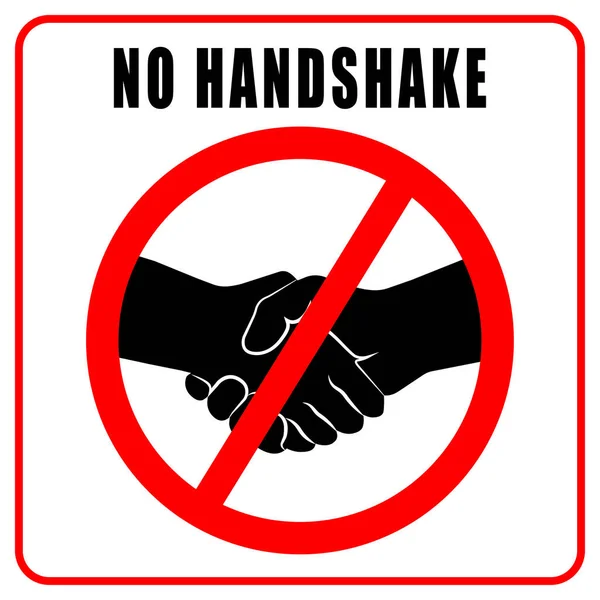 El sıkışma yasağı işareti. Karantina işareti