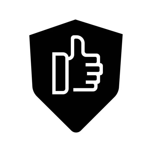 Siyah kalkanlı bir ikon gibi.