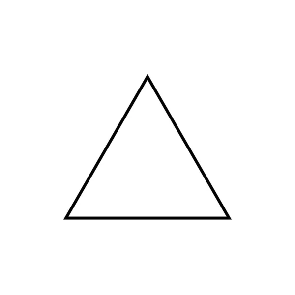 Sinal Triângulo Formas Geométricas Simples Para Crianças Sinal — Vetor de Stock