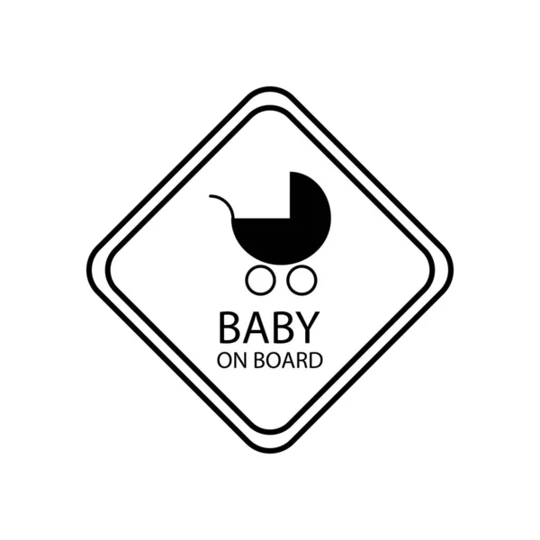 Ilustración de Pegatina De Bebé A Bordo Niño Pequeño Gracioso Y Signo y más  Vectores Libres de Derechos de Baby On Board - letrero en inglés - iStock