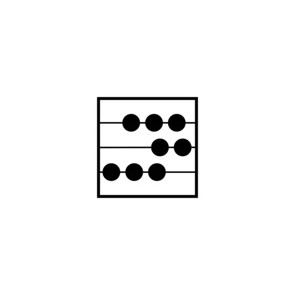 そろばん木製細線記号 — ストックベクタ