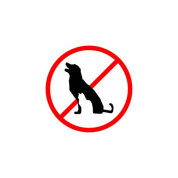 동물은 허용되지 않는다 고양이와 — 스톡 벡터