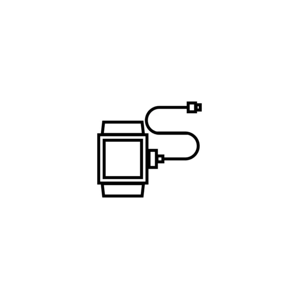 Relógio Inteligente Sinal Carregador — Vetor de Stock