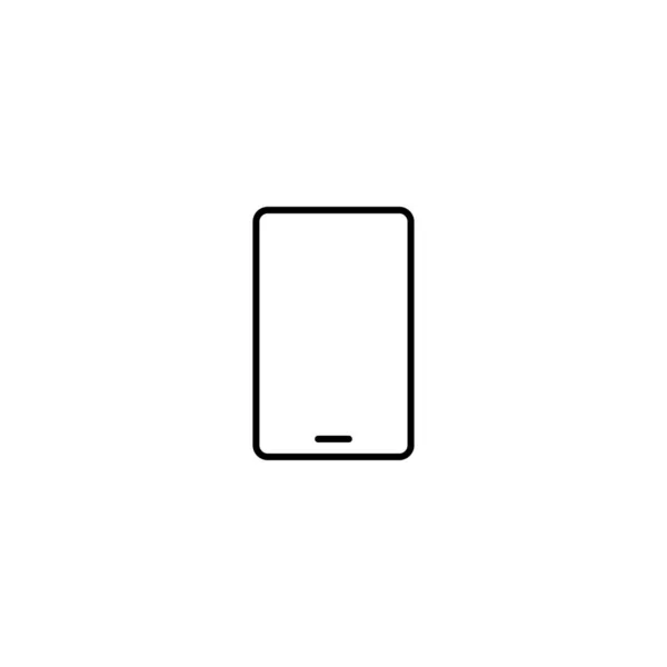 Jednoduchý Vektorový Ilustrátor Ikon Mobilního Telefonu — Stockový vektor