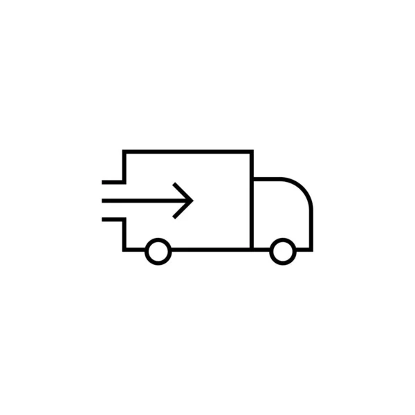 Kamyon teslimat tabelası. Vektör illüstratörü