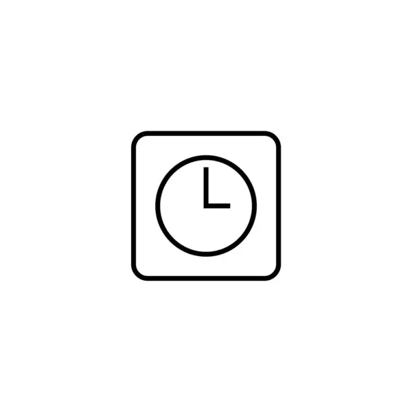 Hora Del Almuerzo Del Reloj Tres Punto Signo — Vector de stock