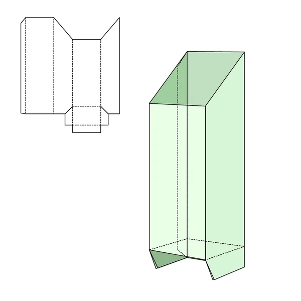 Gåva hantverk Box för Design — Stock vektor