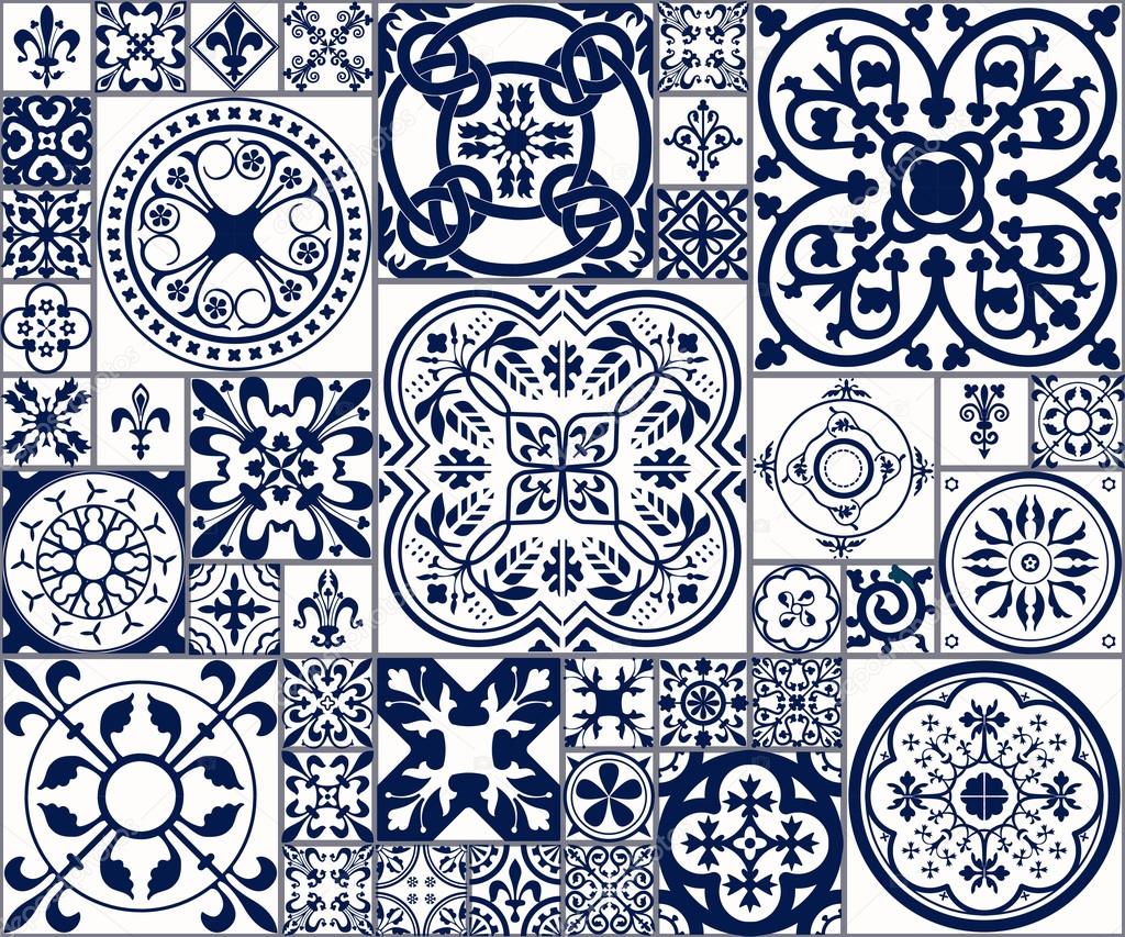 Moroccan tiles Seamless Pattern A