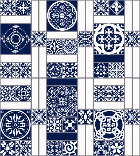 Piastrelle marocchine Seamless Pattern — Vettoriale Stock