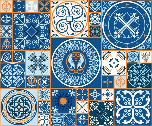 Patrón azulejos marroquíes — Archivo Imágenes Vectoriales