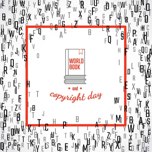 Copyright și ziua rezervării — Vector de stoc