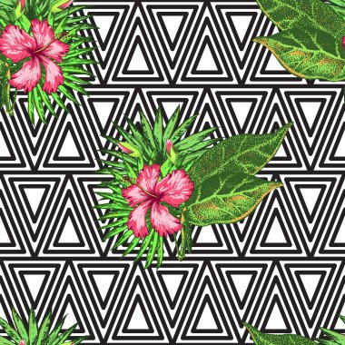 tropik çiçekler Palm