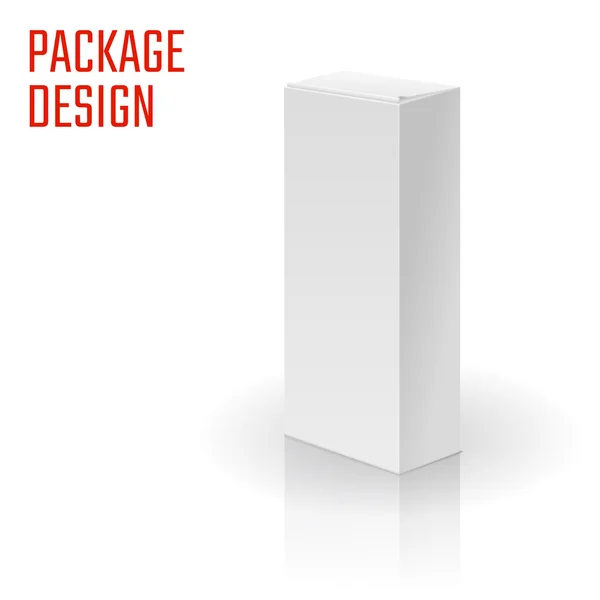 Pack plegable blanco — Vector de stock