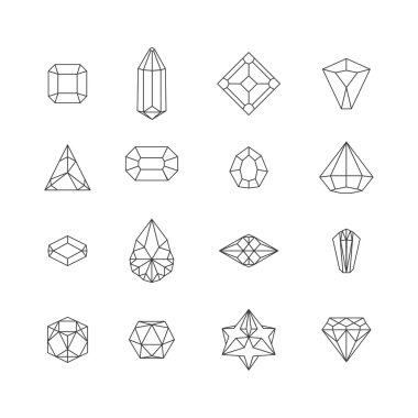 Kristal simgeleri tasarım