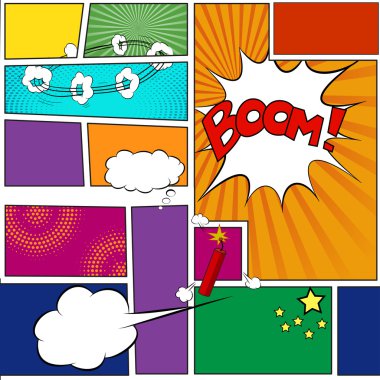 Şablon çizgi roman kitap