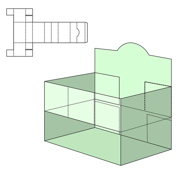 Diecast-Bastelbox — Stockvektor