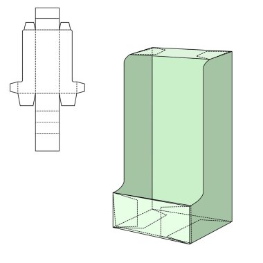 Diecut el sanatları kutusu