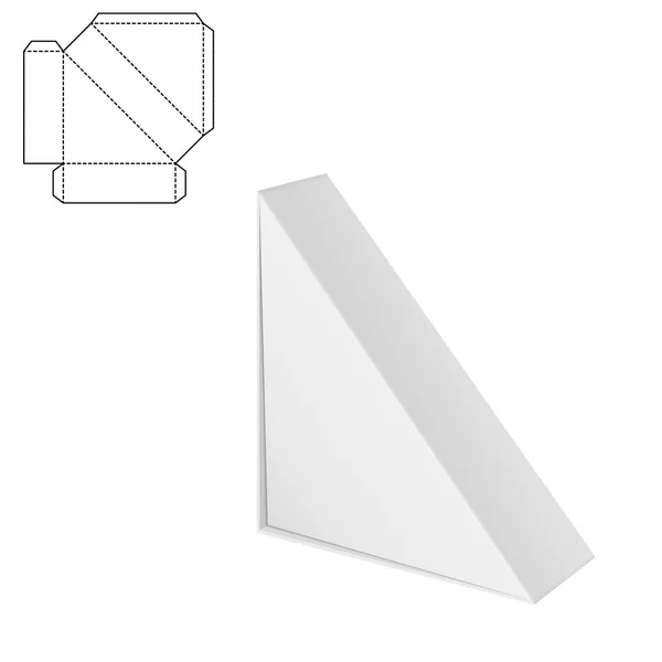 Diecut Craft box för design — Stock vektor