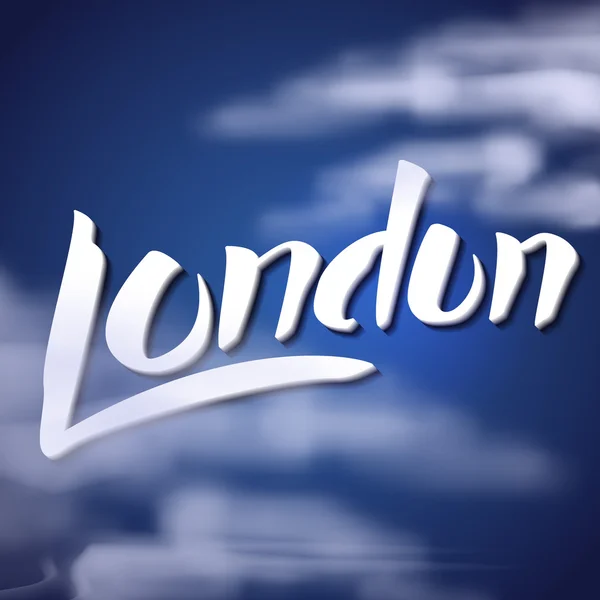 London Backgound Lettering — 스톡 벡터