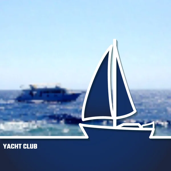 Yacht BG — Stock vektor