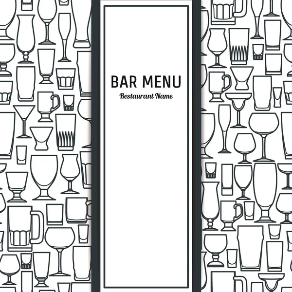 Bar de vidrio — Vector de stock