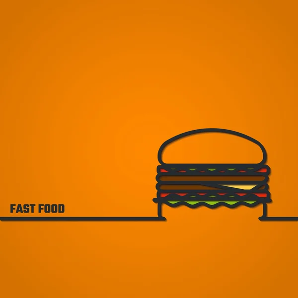 Fast-Food-Konzept — Stockvektor