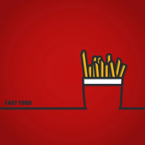 Contorno de fast food —  Vetores de Stock