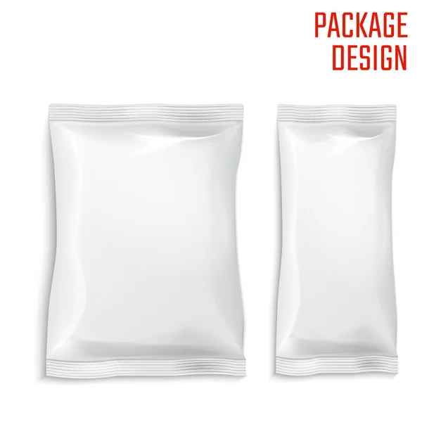 Package snack mock up — Stock Vector