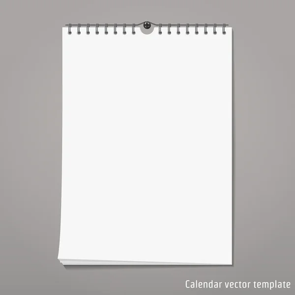 Wall Calendar mock up — Stock Vector