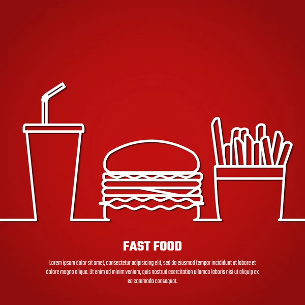 Grandes lignes des denrées alimentairesBG1 — Image vectorielle
