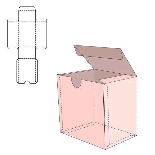 Modèle de ligne de matrice de boîte — Image vectorielle