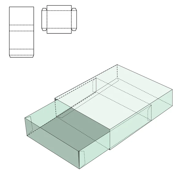 Box Die Line Mall — Stock vektor