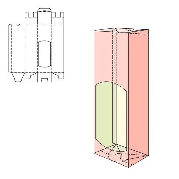 Vouw alhogol pakket — Stockvector