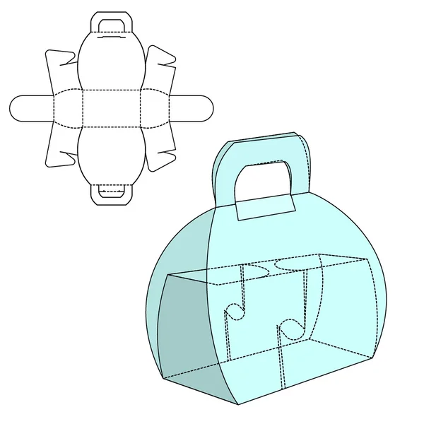 Vak sterven knippen — Stockvector