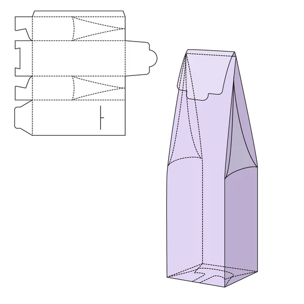 Vouw alhogol pakket — Stockvector