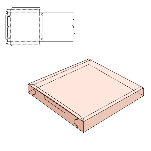 Entrega Paquete plegable — Archivo Imágenes Vectoriales