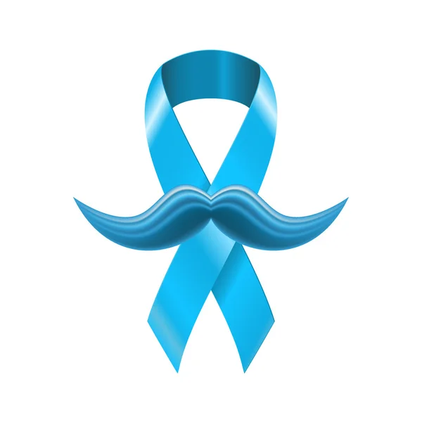 Novembro azul ribbon — Stock Vector