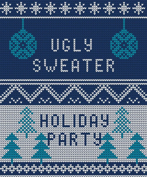 Ugly sweater Background 1 — Stock Vector