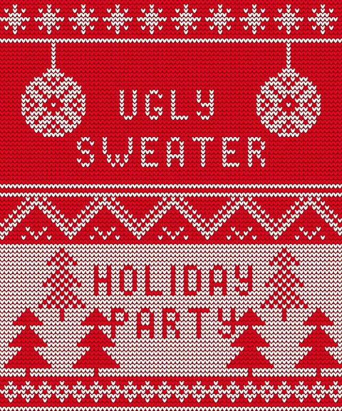 Ugly sweater Background 1 — Stock Vector